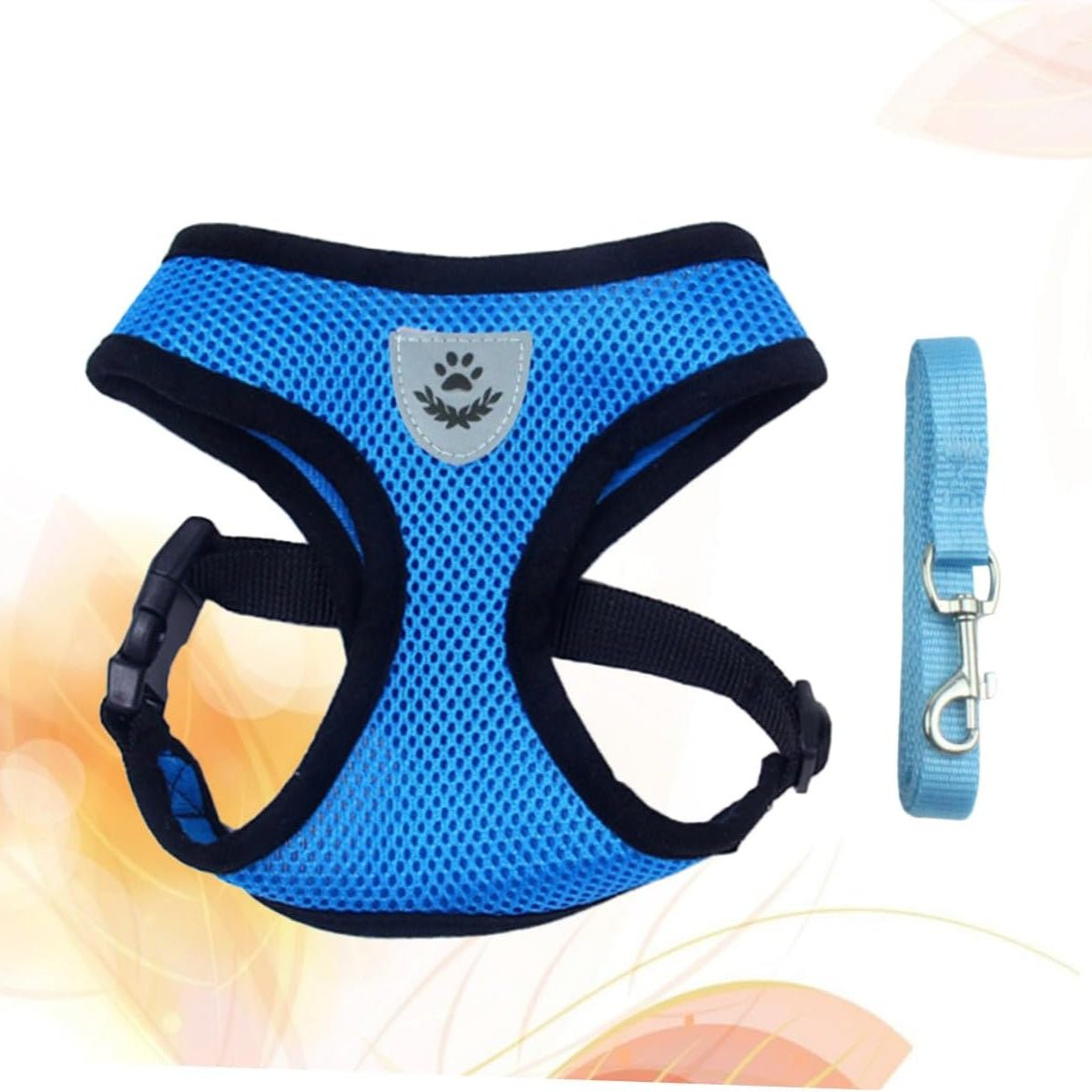 Harnais Petit Chien - DogHarnessLeadLeash™ - Bleu - Bob et Compagnie