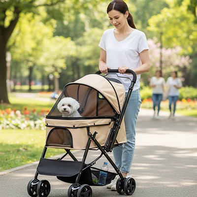 Poussette pour Chien | LightFlex - Bob et Compagnie