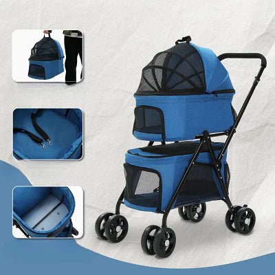 Poussette pour Chien - PetStroller™ - Bleu - Bob et Compagnie