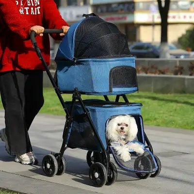 Poussette pour Chien - PetStroller™ - Bleu - Bob et Compagnie