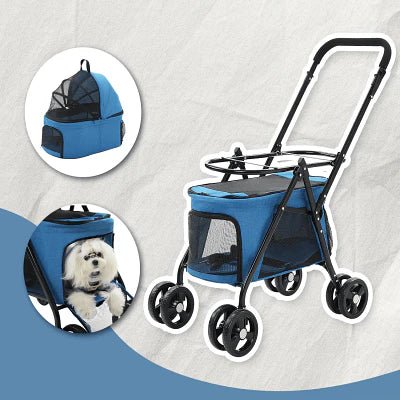 Poussette pour Chien - PetStroller™ - Bleu - Bob et Compagnie