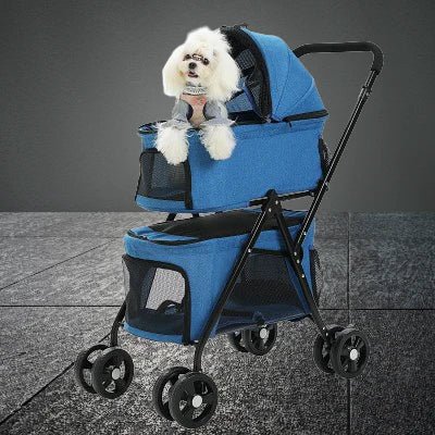 Poussette pour Chien - PetStroller™ - Bleu - Bob et Compagnie
