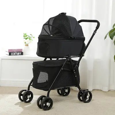 Poussette pour Chien - PetStroller™ - Noir - Bob et Compagnie