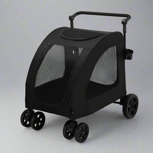 Poussette pour Chien - StrollyPet™ - Noir - Bob et Compagnie