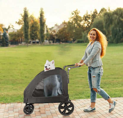 Poussette pour Chien - StrollyPet™ - Noir - Bob et Compagnie